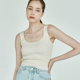 Silky sleeveless - Ivory - TKS001