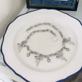 シルバーリボンネックレス