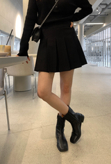 Wanted Pleated Mini Skirt