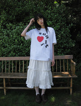 DOT LOGO OVERFIT TEE (WHITE)
