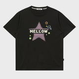 メロウ スター チェック ハーフ ティーシャツ