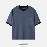 Crop pigment ringer tee