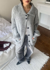 HIGH NECK HALF CARDIGAN
