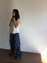 Conch puff blouse(2color)