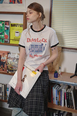 ラッキーデイクロップリンガーTシャツ