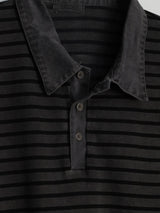 Rohm Pigment Dyed Stripe Polo Tee – 4 Colors
