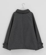 [unisex] ポピスウールハイネックハーフコート