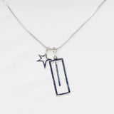 Steel Square Necklace