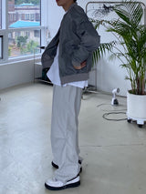 Offbeat Silver Ring Nylon Balloon Pants 2C