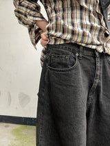 Darky wide balloon denim pants