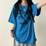 リブレタリングボクシーフィット半袖Tシャツ