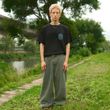 ファジーハーフTシャツ / Black