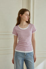 ［2PCS 1SET］ヘイジーシアーデュオTシャツ