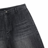 No.1100 スラップバックスナップワイドデニムパンツ