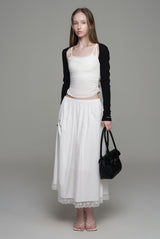 Morning mist ribbon bolero, Black
