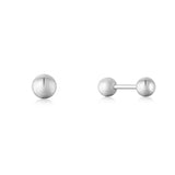 Sphere Barbell Single 925 Silver One-Side Piercing E035-02H