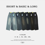 Allt Hem Snap Pin Tuck Washed Denim Wide Pants