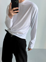 Basic crop long sleeves(4color)