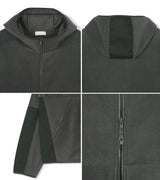 No.1520 fleece CR set-up hood ZIP-UP (3color)