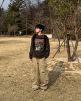 エスカングラフィックロングスリーブTシャツ