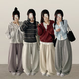 Movin Elastic Spandex Straight Wide Banded Waist Pants