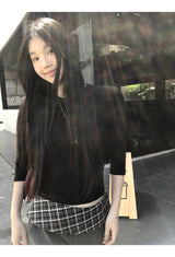 ラウンドカプリハイエンドロングスリーブTシャツ