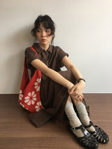 フラワーニットバッグ (2color)