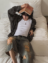Grunning Vintage Damage Bermuda Pants