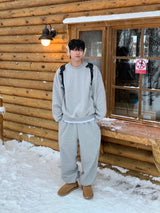 Furano brushed wide jogger pants