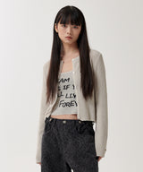 HAND STITCH CROP CARDIGAN