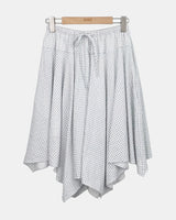 Badin Check Banding Midi Skirt