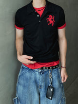 HOLDS Crimson PK Short-Sleeve Polo Shirt 3C