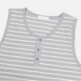 [S/S] Stripe henry neck sleeveless(3color)