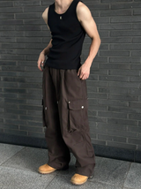 [Unisex] Dart cargo wide pants(2color)