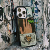 Y2K ヴィンテージ アーカイブ グラフィック エポキシ バンパー iPhone ケース