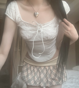 Puree パンチングストラップトップ