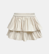 Velvet Checkered Layered Skirt