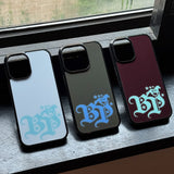 western glass case (burgundy)