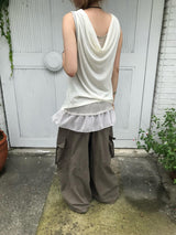 nine shirring layered top