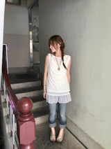 nine shirring layered top