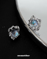[925SILVER NEEDLE]ウェーブキュービックピアス