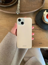 yeowhi ワンカラーアイフォンケース (ソフトイエロー)