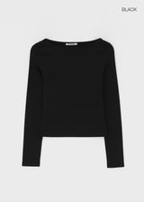 [B-BASIC] テンションスタンダードボートネックロングスリーブT(3 SIZE)
