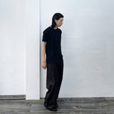 Minimalist Linear Ribbed Shirt