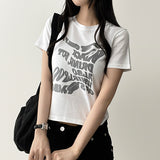 Blur lettering short sleeve T-shirt