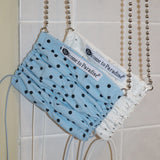 mimi bag (Sky Dot) + silver chain