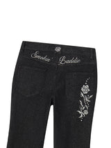 SMOKIN BADDIE DENIM PANTS (BLACK)