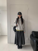 ヒムカフリルバンディングロングスカート