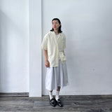 ボクシーエンボシードレイヤーリングシャツ