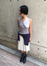 DOT HALTER SLEEVELESS